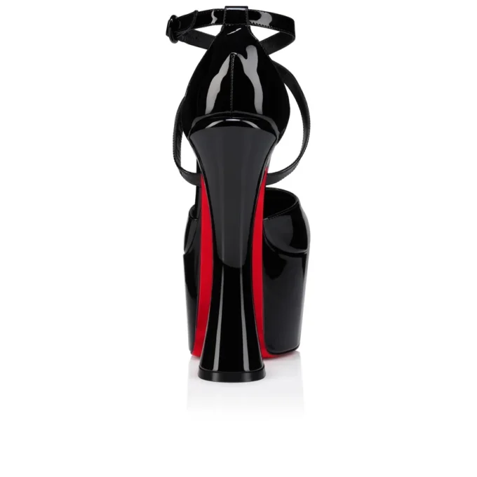 Aquadorcet – 160 mm pumps med remmar – lackat kalvskinn – svart – dam Aquadorcet – 160 mm pumps med remmar – lackat kalvskinn – svart – dam