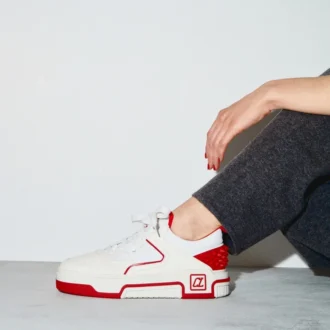 Astroloubi – Sneakers – Kalvskinn, mocka och nappaläder – Vit – Dam