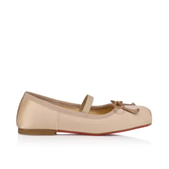Baballet – Ballerinaskor – Kreppsatin och lammnappaläder – Blush – Barn