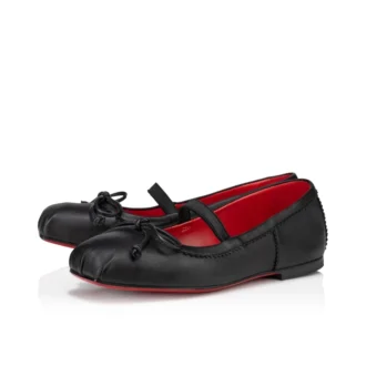Baballet – Ballerinaskor – Lammnappaläder – Svart – Baby