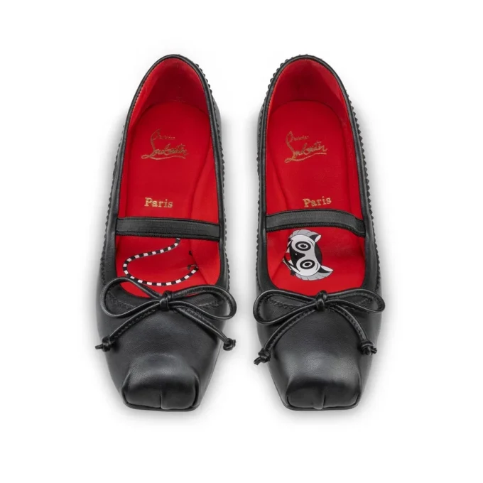 Baballet – Ballerinaskor – Lammnappaläder – Svart – Baby