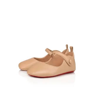 Baby Love Chick – Ballerinaskor – lammnappaläder – Nude 1 – Baby