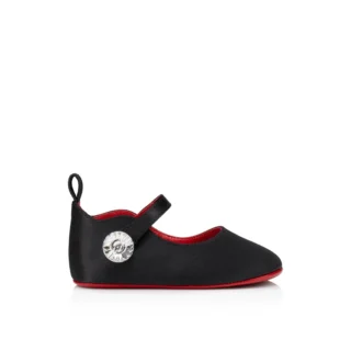 Baby Love Chick Strass – Ballerinaskor – Kreppsatin och strass – Svart – Baby