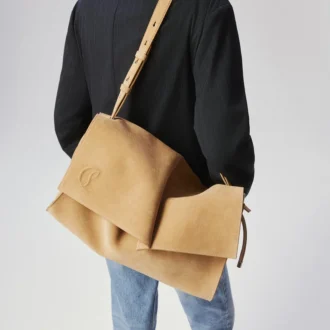 Baggy Large – axelväska – kalvskinn – Lionne