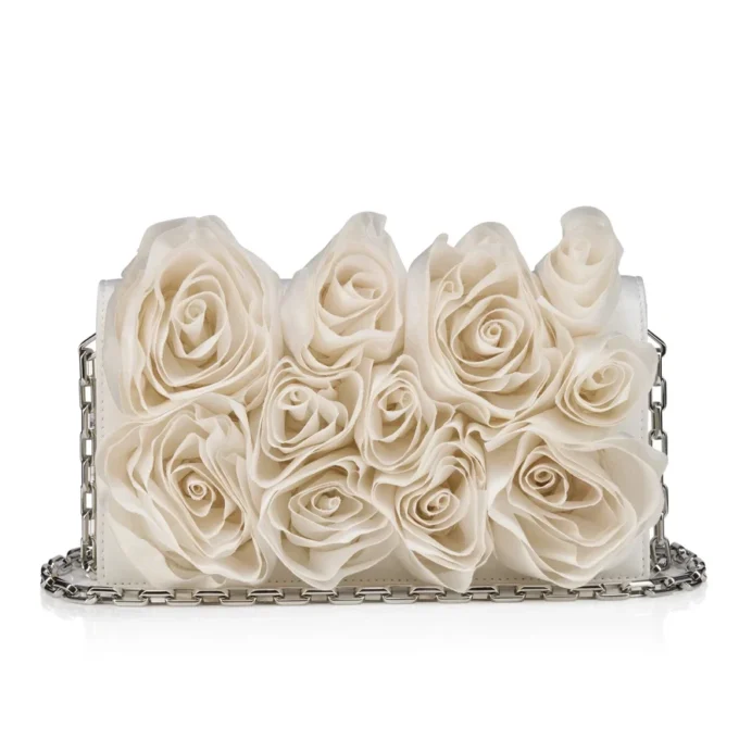Bettina – Clutch – Kreppsatin – Bianco Bettina – Clutch – Kreppsatin – Bianco
