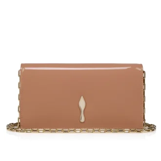 Bettina – Clutch – Lackat kalvskinn – Blush