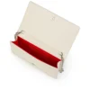 Bettina – Clutch – Mocka, strass och pärlor – Silver