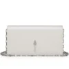 Bettina – Clutch – Pärlemorskimrande nappaläder – Vit Bettina – Clutch – Pärlemorskimrande nappaläder – Vit