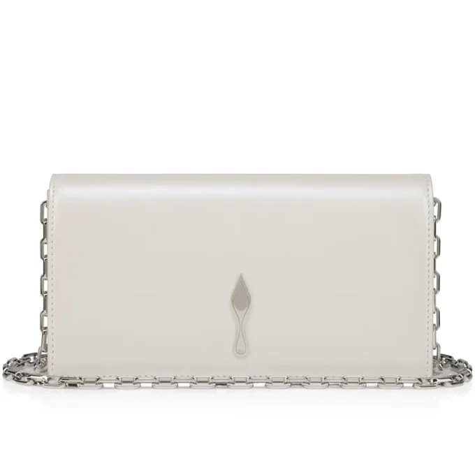 Bettina – Clutch – Pärlemorskimrande nappaläder – Vit Bettina – Clutch – Pärlemorskimrande nappaläder – Vit