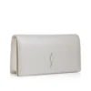 Bettina – Clutch – Pärlemorskimrande nappaläder – Vit Bettina – Clutch – Pärlemorskimrande nappaläder – Vit