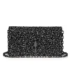 Bettina – Clutch – Veau Velours, strass och pärlor – Svart Bettina – Clutch – Veau Velours, strass och pärlor – Svart