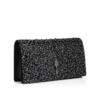 Bettina – Clutch – Veau Velours, strass och pärlor – Svart Bettina – Clutch – Veau Velours, strass och pärlor – Svart