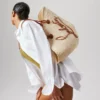 Cabata Large – Tote-väskor – Raffia och kalvskinn – Natur Cabata Large – Tote-väskor – Raffia och kalvskinn – Natur