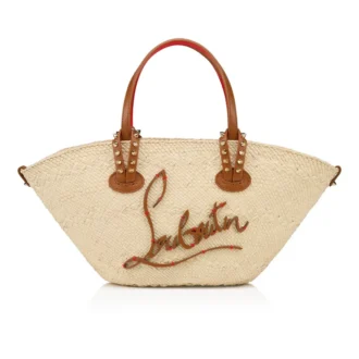 Cabata Mini – Tote-väskor – Raffia och kalvskinn – Natur