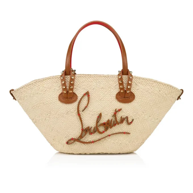 Cabata Mini – Tote-väskor – Raffia och kalvskinn – Natur