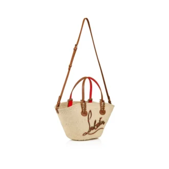 Cabata Mini – Tote-väskor – Raffia och kalvskinn – Natur