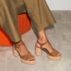 Calakala – 85 mm espadriller – mocka och kalvskinn – Rhea – dam Calakala – 85 mm espadriller – mocka och kalvskinn – Rhea – dam