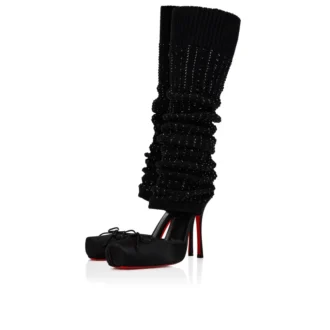 Cassia Annmac – 100 mm pumps – crepesatin och mesh – svart – dam