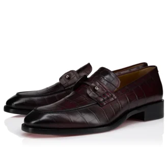 Chambelimoc – Loafers – Alligatorpräglat patinerat kalvskinn – Amara – Herr
