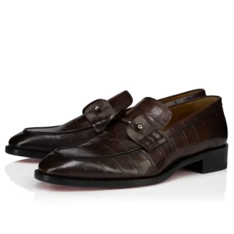Chambelimoc – Loafers – Krokodilpräglat patinerat kalvskinn – Cosme – Herr