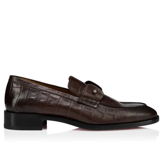 Chambelimoc – Loafers – Krokodilpräglat patinerat kalvskinn – Cosme – Herr