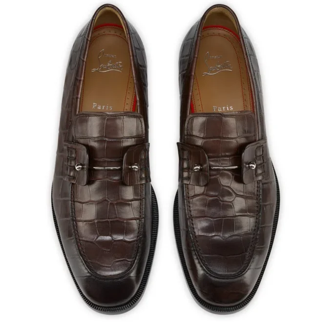 Chambelimoc – Loafers – Krokodilpräglat patinerat kalvskinn – Cosme – Herr