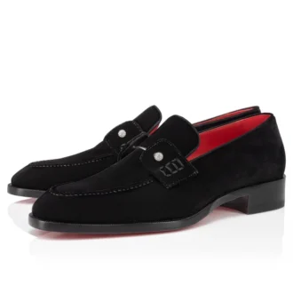 Chambelimoc Night Strass – Loafers – Sammet – Svart – Herr