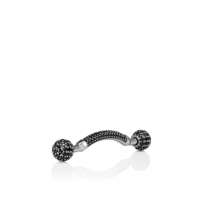 Chambelink Strass – Skormycken – Metall och strass – Svart Gun Chambelink Strass – Skormycken – Metall och strass – Svart Gun