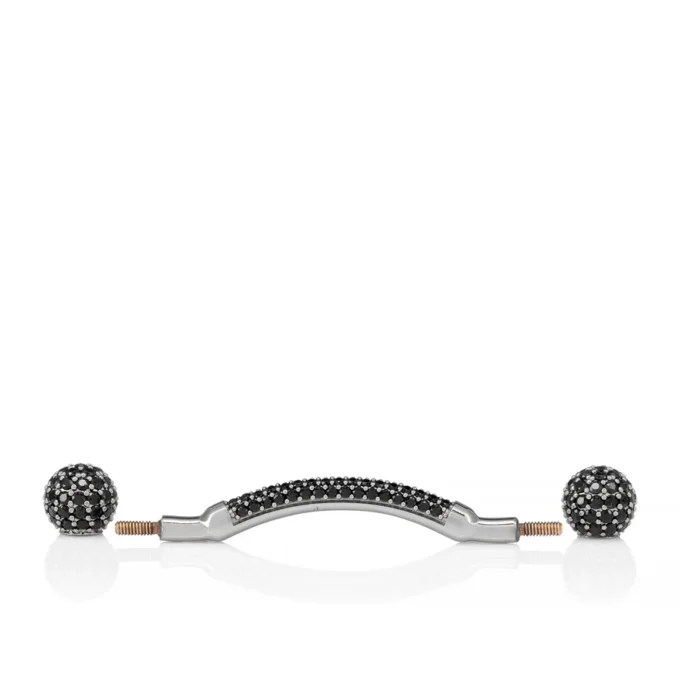Chambelink Strass – Skormycken – Metall och strass – Svart Gun Chambelink Strass – Skormycken – Metall och strass – Svart Gun