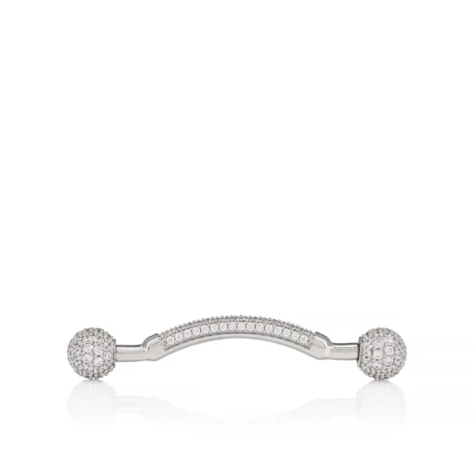 Chambelink Strass – Skosmycken – Metall och strass – Silver