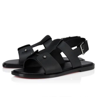 Chambeliss-sandal – Sandaler – Kalvskinn – Svart – Herr