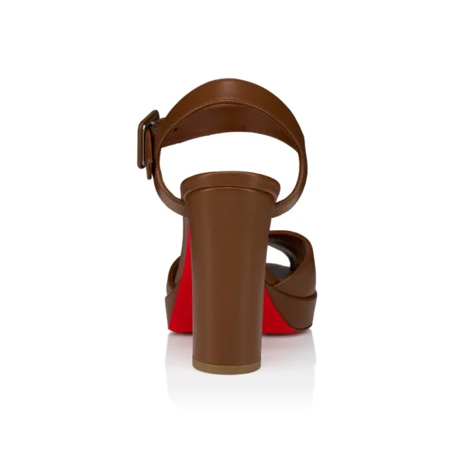 Cora – 100 mm sandaler – lammnappaläder – Cuoio – dam