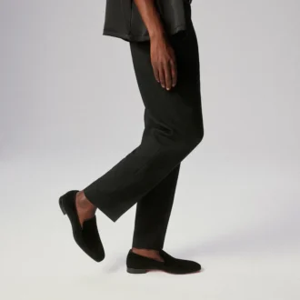 Dandelion – Loafers – Kalvskinnsvelour – Svart – Herr