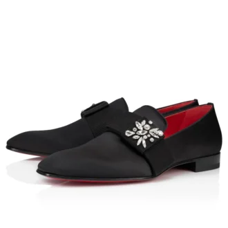 Dandelion Red Carpet – Mokassiner – Kreppsatin – Svart – Herr
