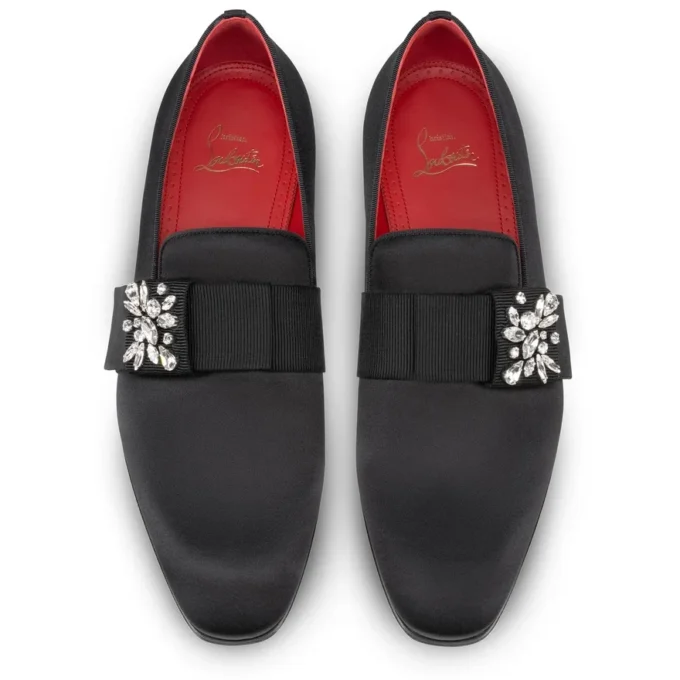 Dandelion Red Carpet – Mokassiner – Kreppsatin – Svart – Herr