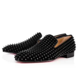 Dandelion Spikes – Loafers – Kalvskinn och spikar – Svart – Herr