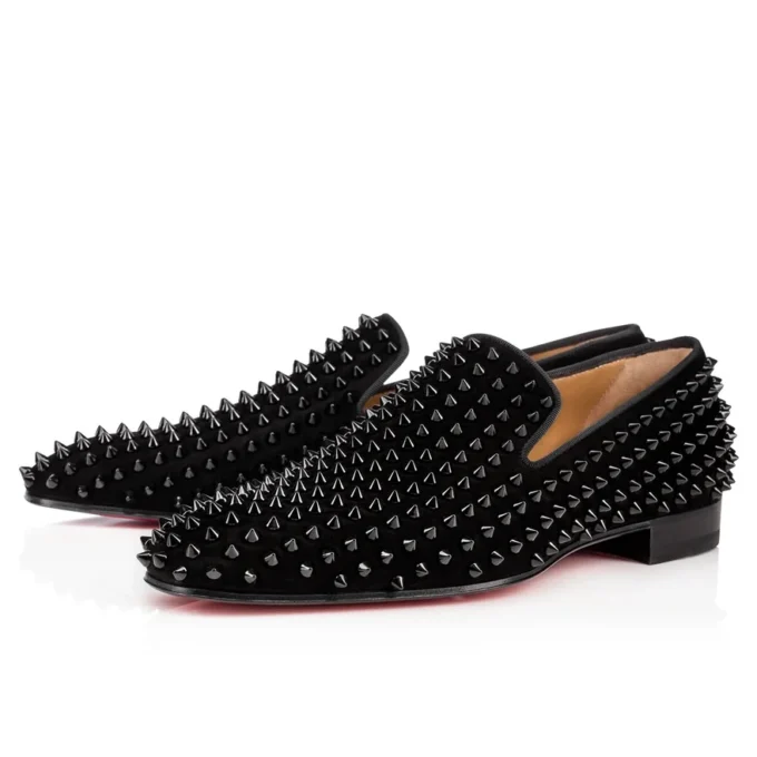 Dandelion Spikes – Loafers – Kalvskinn och spikar – Svart – Herr