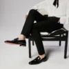 Dandydeco – Loafers – Lackat kalvskinn – Svart – Herr