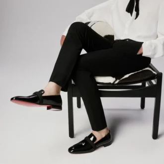 Dandydeco – Loafers – Lackat kalvskinn – Svart – Herr