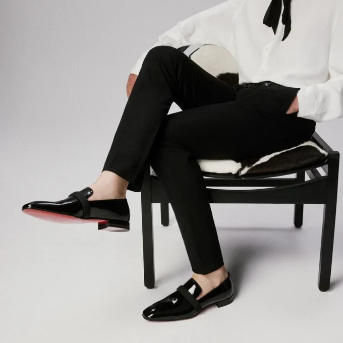 Dandydeco – Loafers – Lackat kalvskinn – Svart – Herr