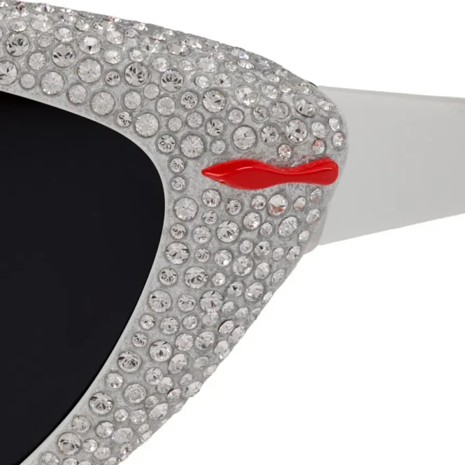 Diamond Kate Lb0031 – Solglasögon – Acetat – Vit rök – Dam Diamond Kate Lb0031 – Solglasögon – Acetat – Vit rök – Dam