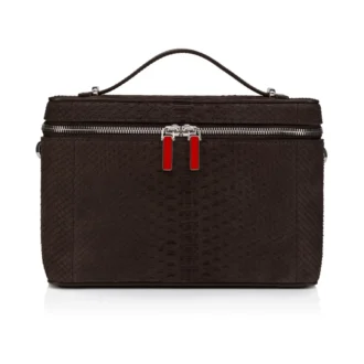 Djanis – Crossbody-väska – Pythonläder – Cafe