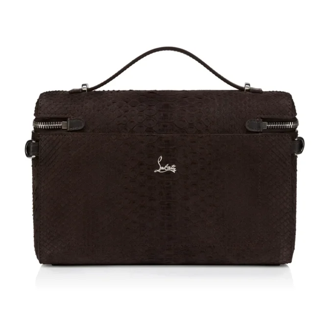 Djanis – Crossbody-väska – Pythonläder – Cafe