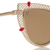 Dolly Lb0002 – Solglasögon – Metall – Guldgrå Dolly Lb0002 – Solglasögon – Metall – Guldgrå