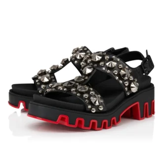 Duni Extazza – sandaler – lammnappaläder – svart – dam
