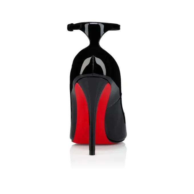 Erozee – 100 mm pumps med remmar – lackat kalvskinn – svart – dam Erozee – 100 mm pumps med remmar – lackat kalvskinn – svart – dam