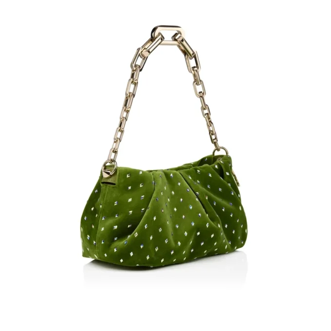 Eva Small – axelväska – sammet och strass – Haiiro Eva Small – axelväska – sammet och strass – Haiiro