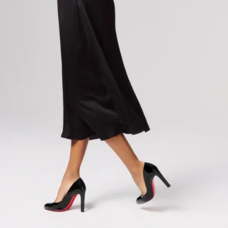 Fannylove – 100 mm pumps – kalvskinn – svart – dam
