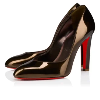 Fannylove – 100 mm pumps – laminerat kalvskinn – brons – dam Fannylove – 100 mm pumps – laminerat kalvskinn – brons – dam