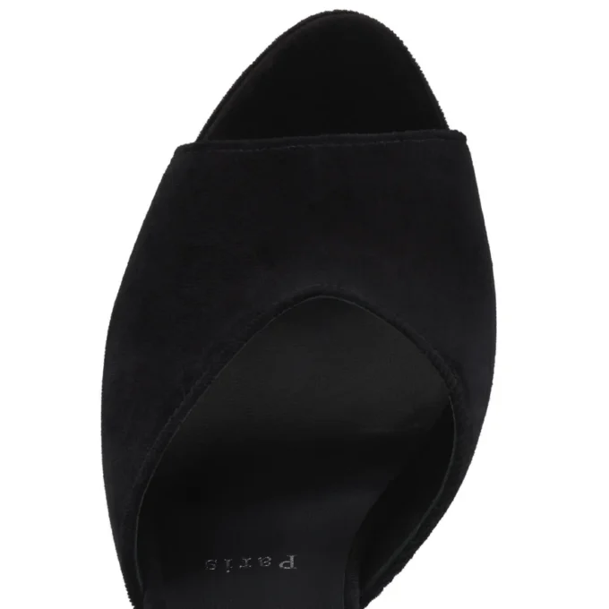 Farfa Luna – 120 mm remsandaler – sammet – svart – dam Farfa Luna – 120 mm remsandaler – sammet – svart – dam